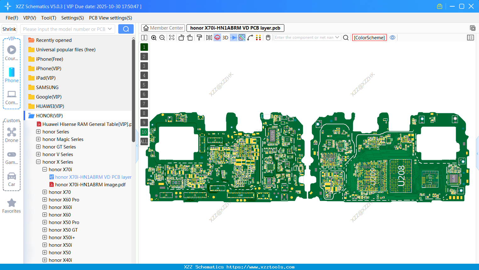Honor X70i-HN1ABRM VD PCB Layer